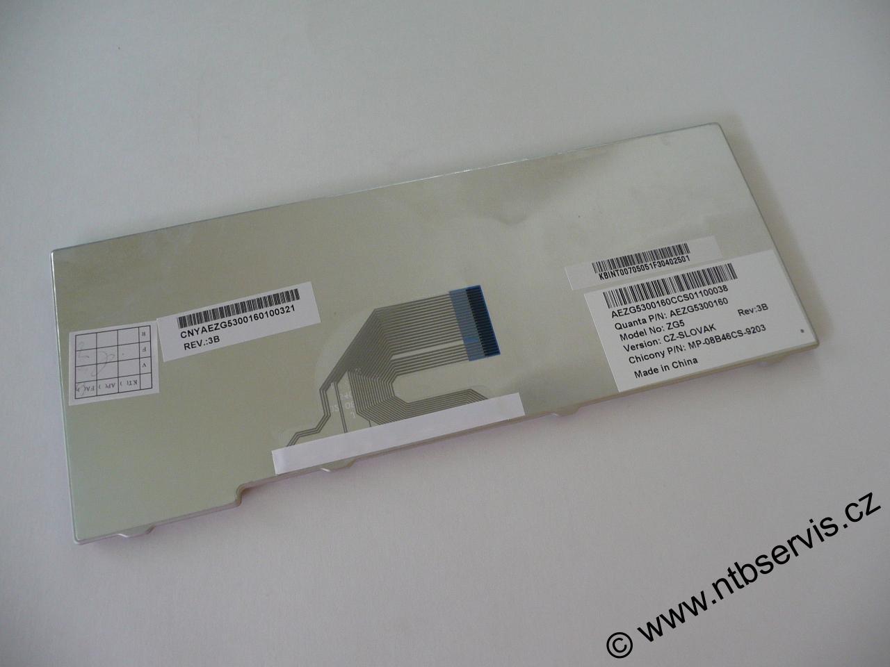 Klávesnice CZ Acer Aspire One A110, A150, D150, D250, ZG5, 531h, Emachines 250