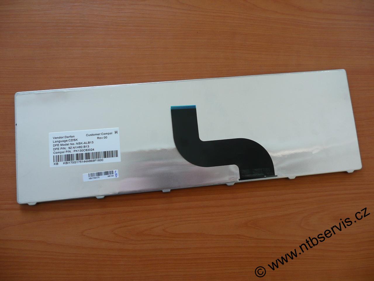 Klávesnice CZ Packard Bell TK87,TM82,TK85,TK37,TK36,TM89,TM94,LM83,LM85