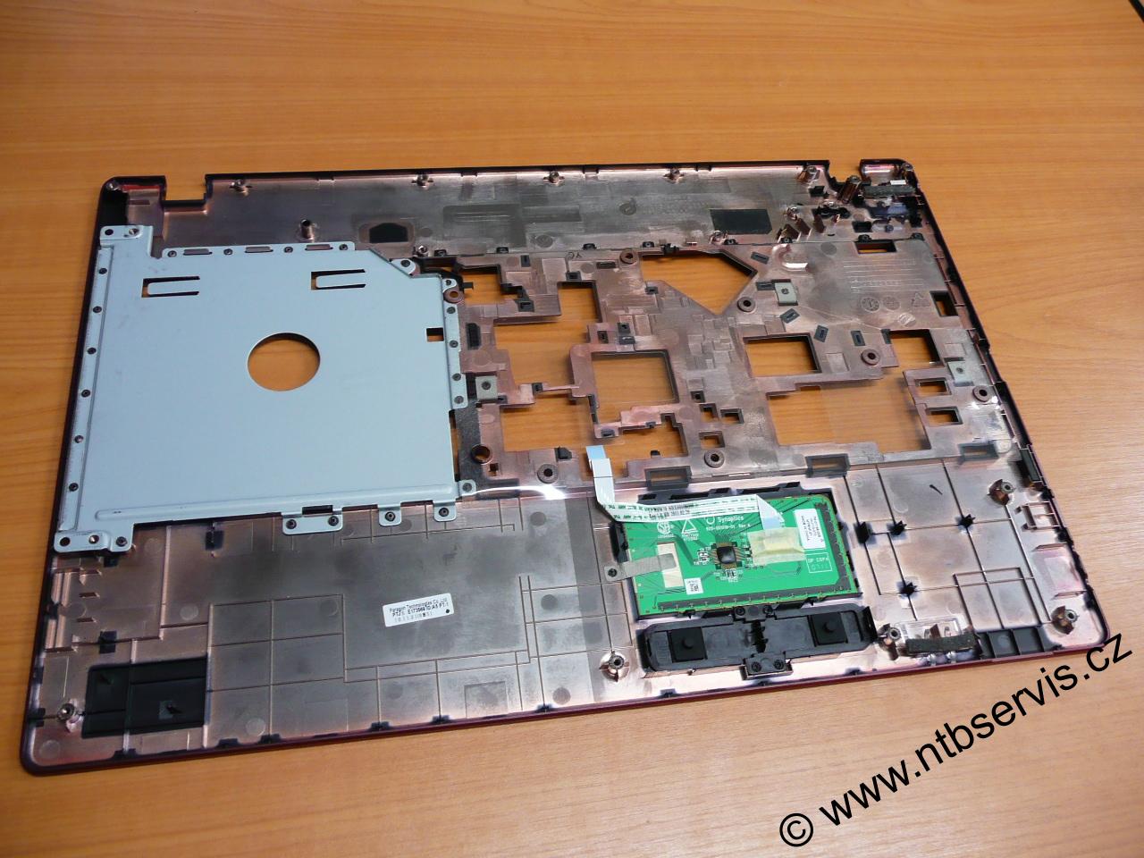 Horní díl šasí, plast kolem klávesnice pro Packard Bell TK13, TK11