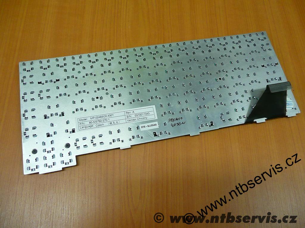 Klávesnice Premio 4030N, Clevo M375C, M375E, M375EW, M38AW