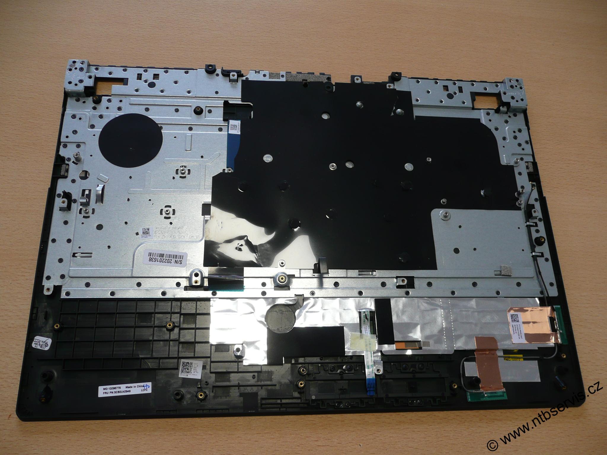 Horní šasí s podsvícenou CZ klávesnicí Lenovo LEGION Y540-17IRH
